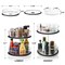 Sorbus 2-Tier Clear Lazy Susan Turntable Organizer - 360° Rotating Spice Rack with Non-Slip Base
